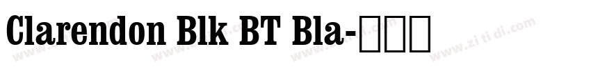 Clarendon Blk BT Bla字体转换